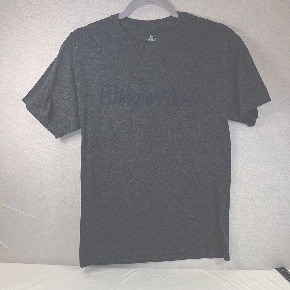 Disney Single rider T-shirt Heather Gray Size Small Disney Parks